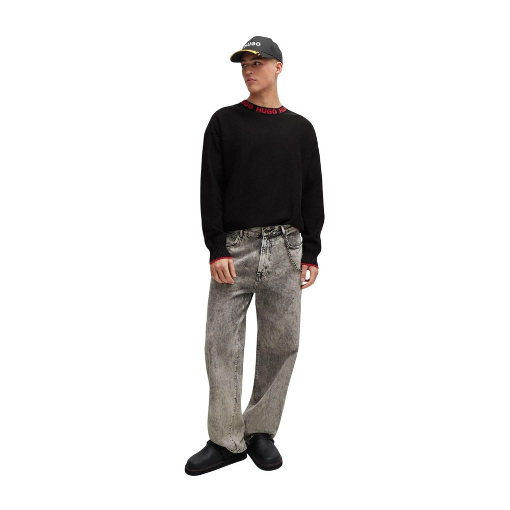 Black - Pack Shot - Hugo Boss Mens Smarlo Logo Sweatshirt