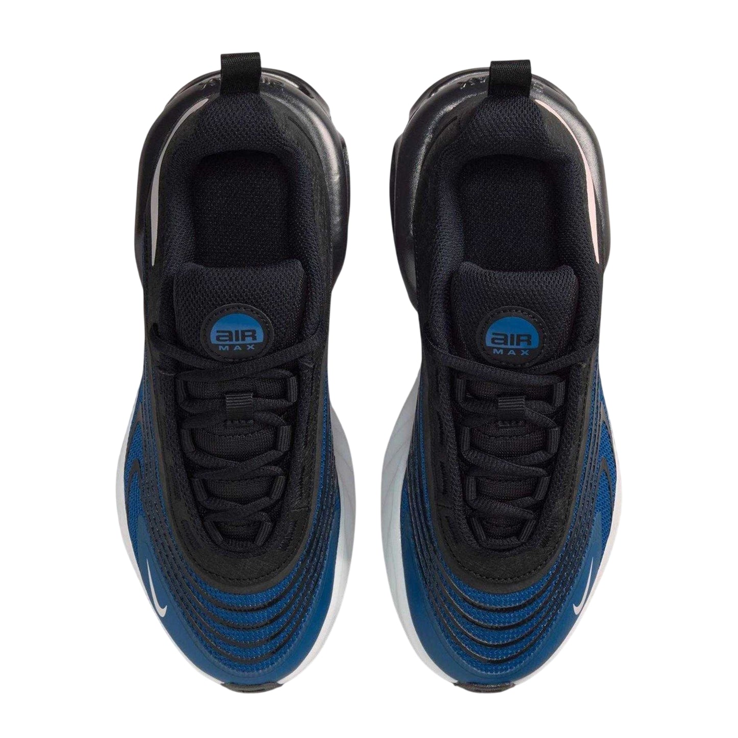 Black-Blue - Side - Nike Childrens-Kids Air Max Trainers