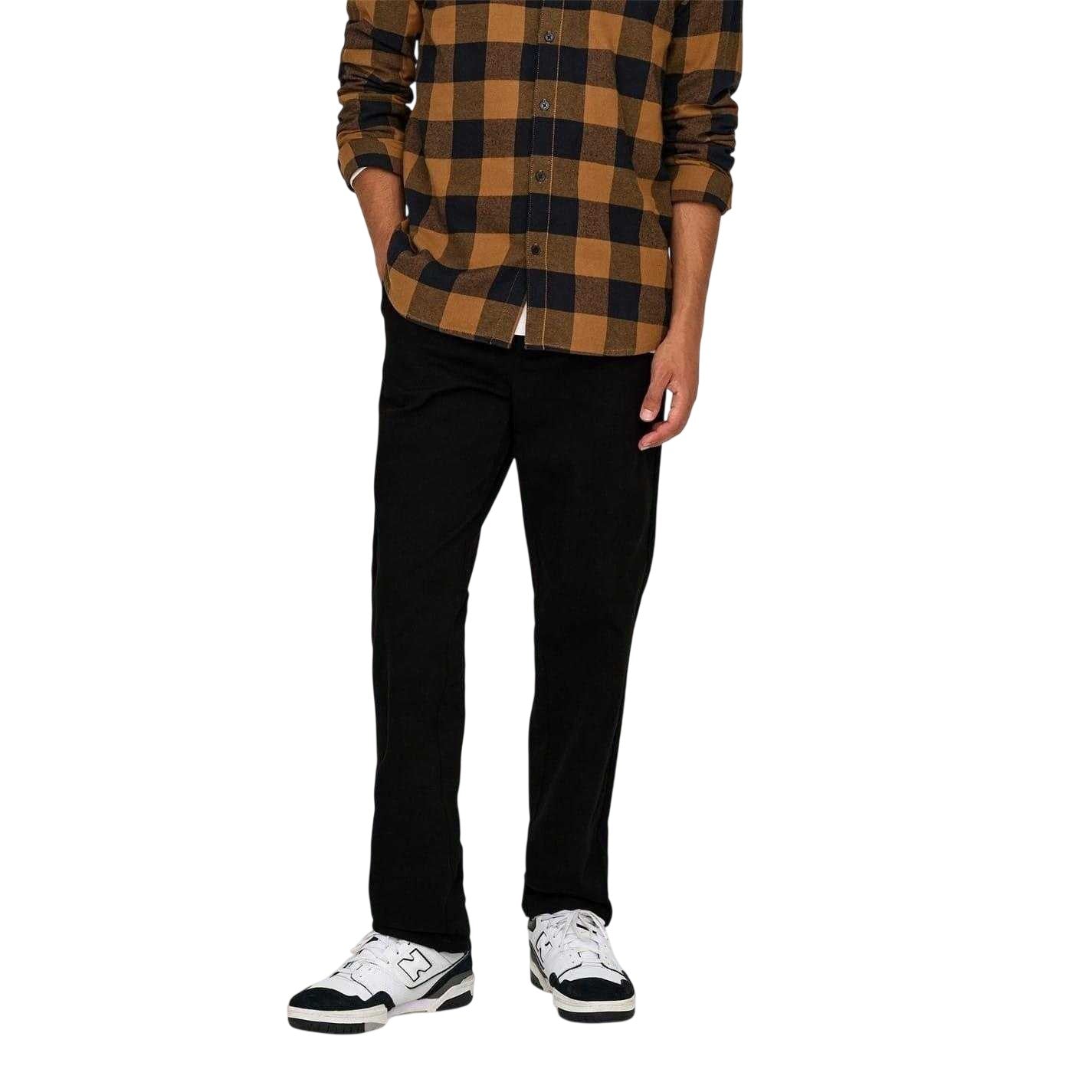 Black - Lifestyle - Only Mens Straight Leg Trousers