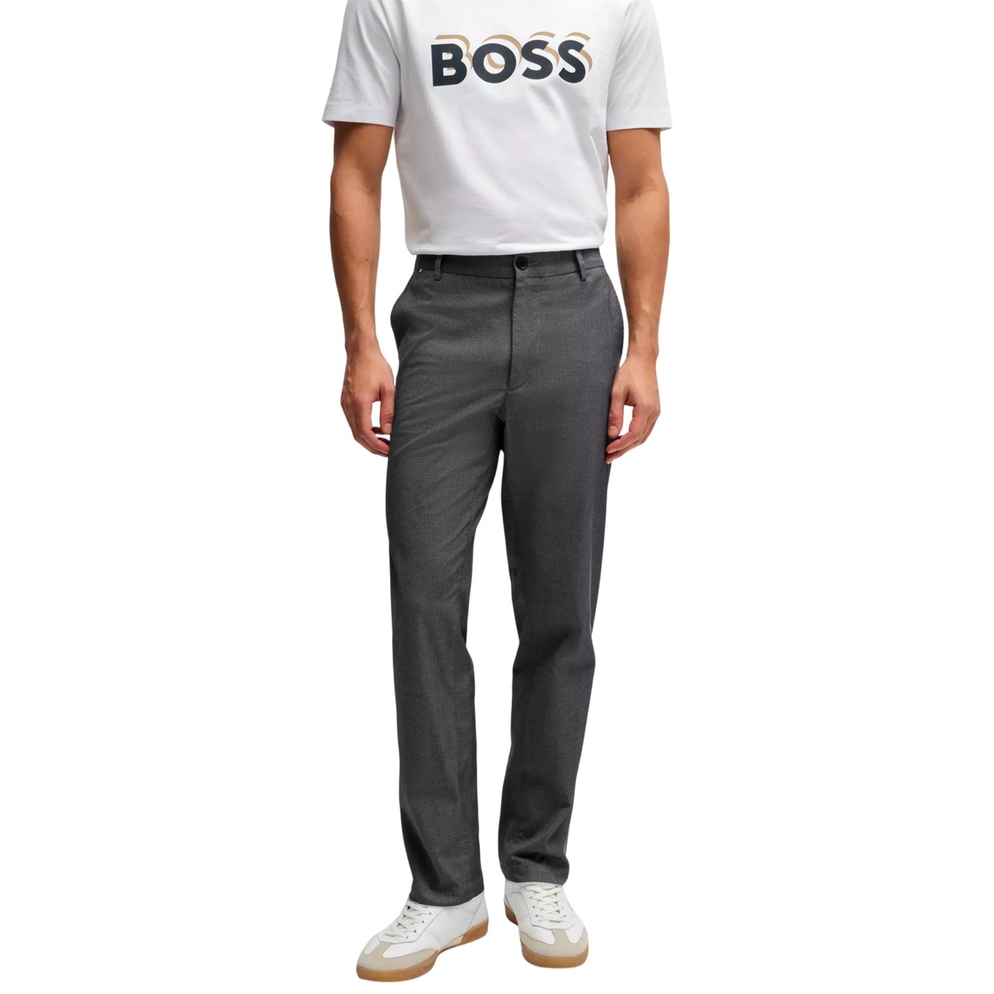 Dark Blue - Lifestyle - Boss Mens Kane Straight Trousers