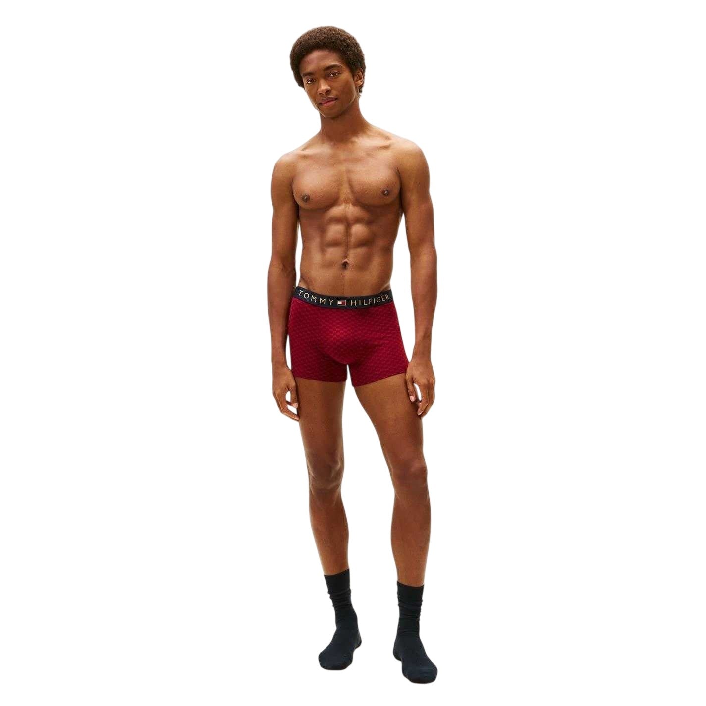 Red-Navy - Lifestyle - Tommy Hilfiger Mens Checkerboard Boxer Briefs Set