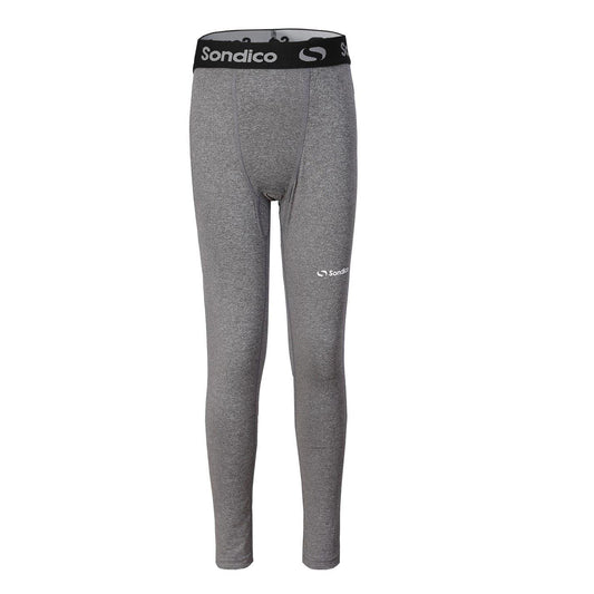 Grey Marl - Front - Sondico Boys Core Base Layer Bottoms