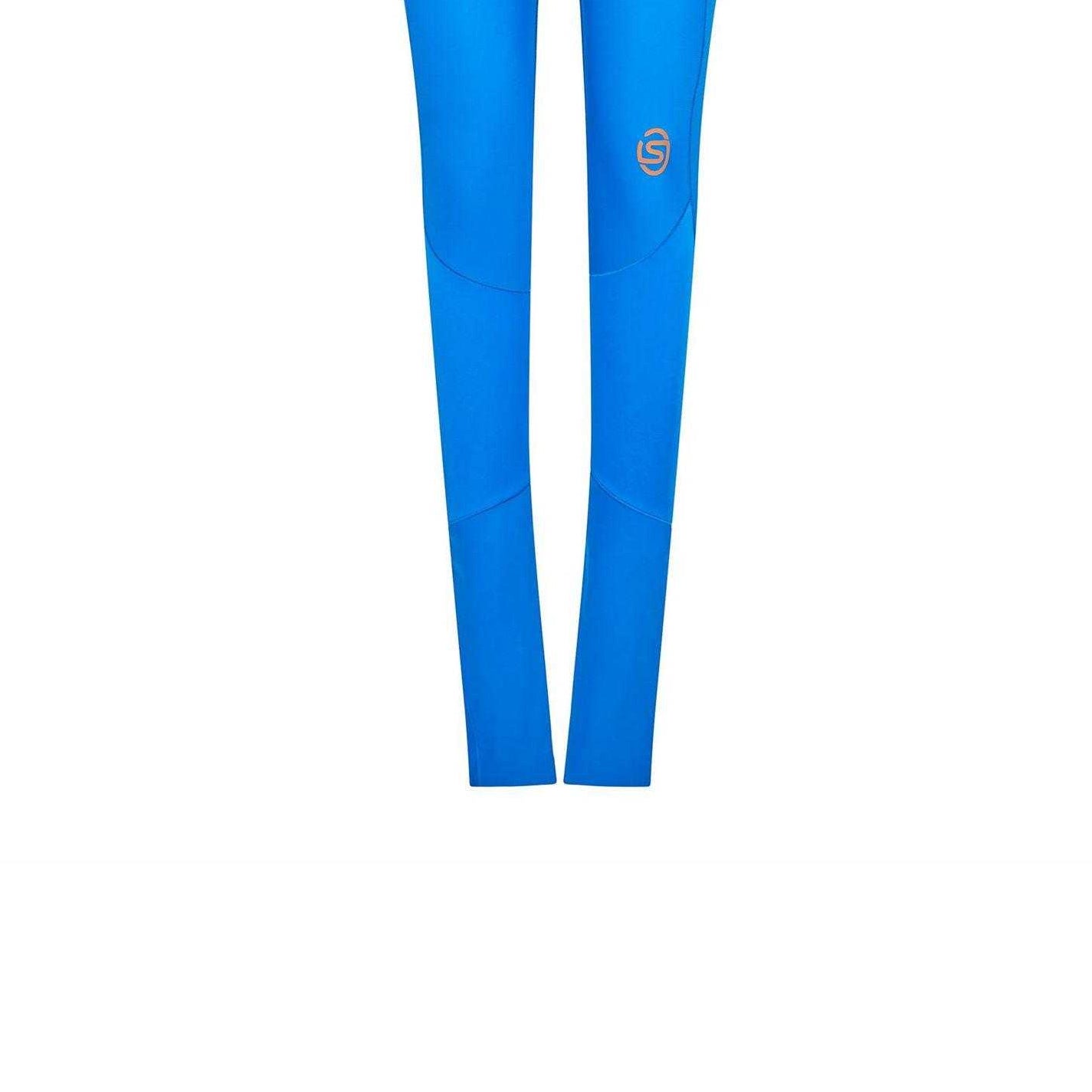 Blue - Side - Skins Womens-Ladies Series-5 Skyscraper Full Length Leggings