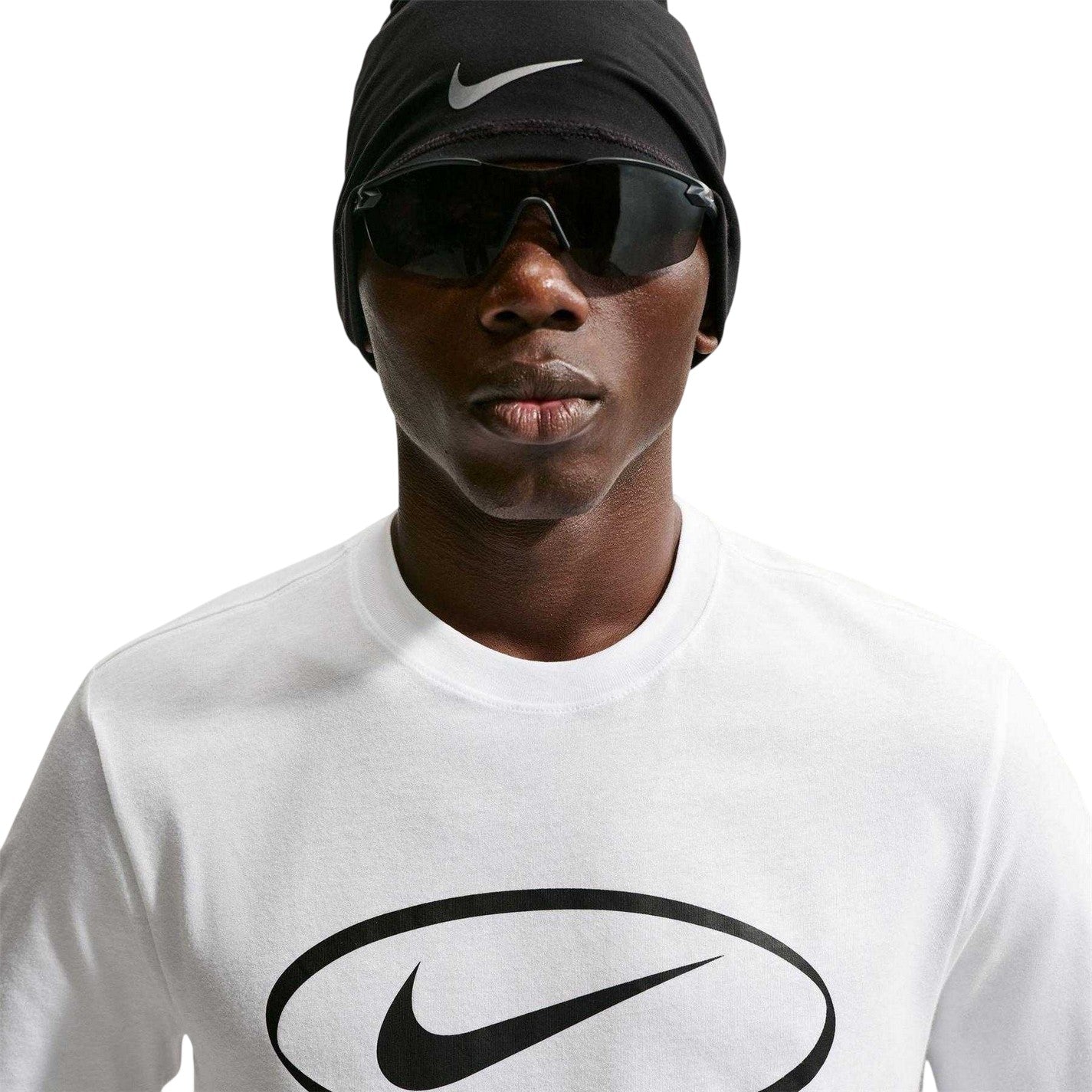 White - Lifestyle - Nike Mens Oval Logo T-Shirt
