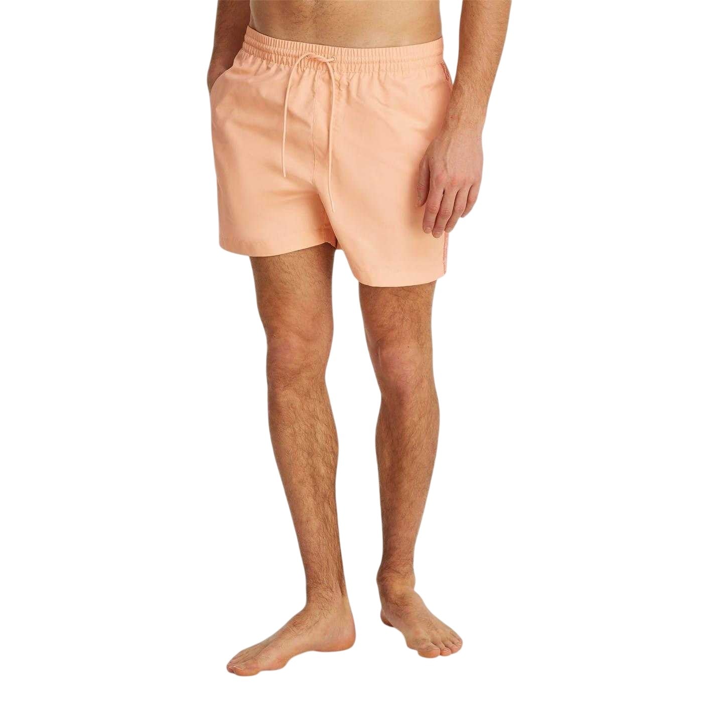 Cream - Lifestyle - Calvin Klein Mens Tape Swim Shorts