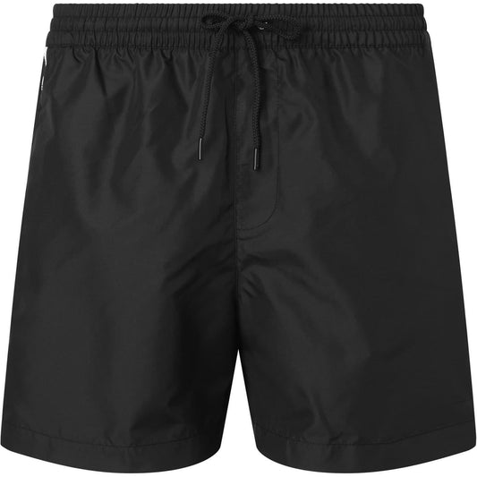 Black - Front - Calvin Klein Mens Tape Swim Shorts
