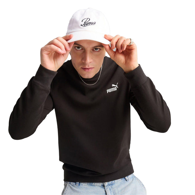 White - Side - Puma Unisex Adult Essential Logo Baseball Cap