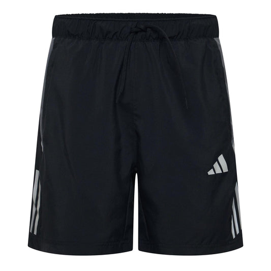 Black - Front - Adidas Mens 3 Stripes Shorts