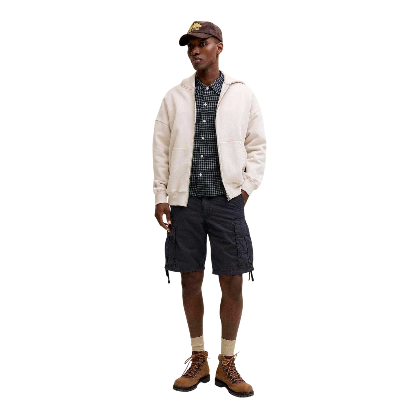 Black - Lifestyle - Jack And Jones Mens Cole Frank Relaxed Fit Cargo Shorts