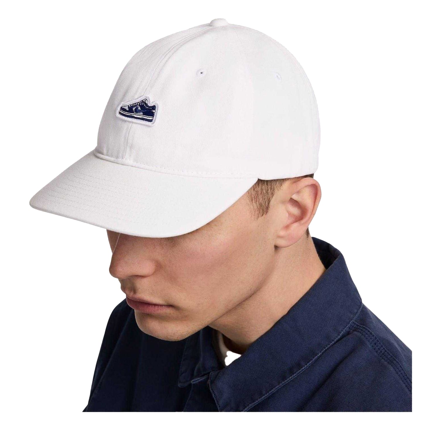 White - Side - Nike Unisex Adult Dunk Embroidered Patch Baseball Cap