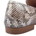 Metallic - Close up - Dune London Womens-Ladies Georgiee Leather Loafers