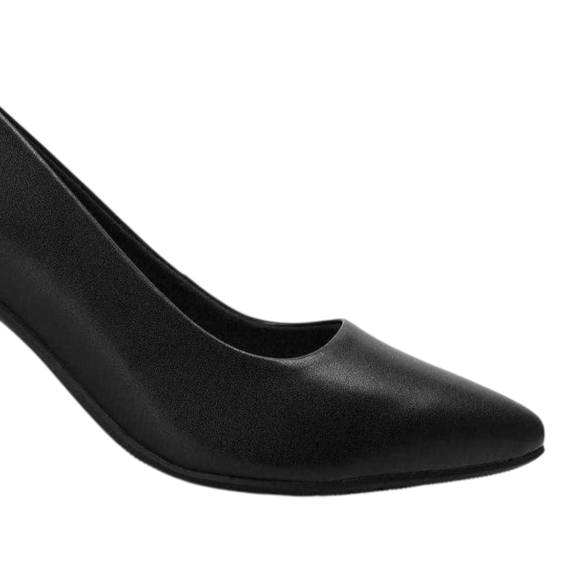 Black - Side - Clarks Womens-Ladies Kataleyna Leather Stiletto Heel Court Shoes