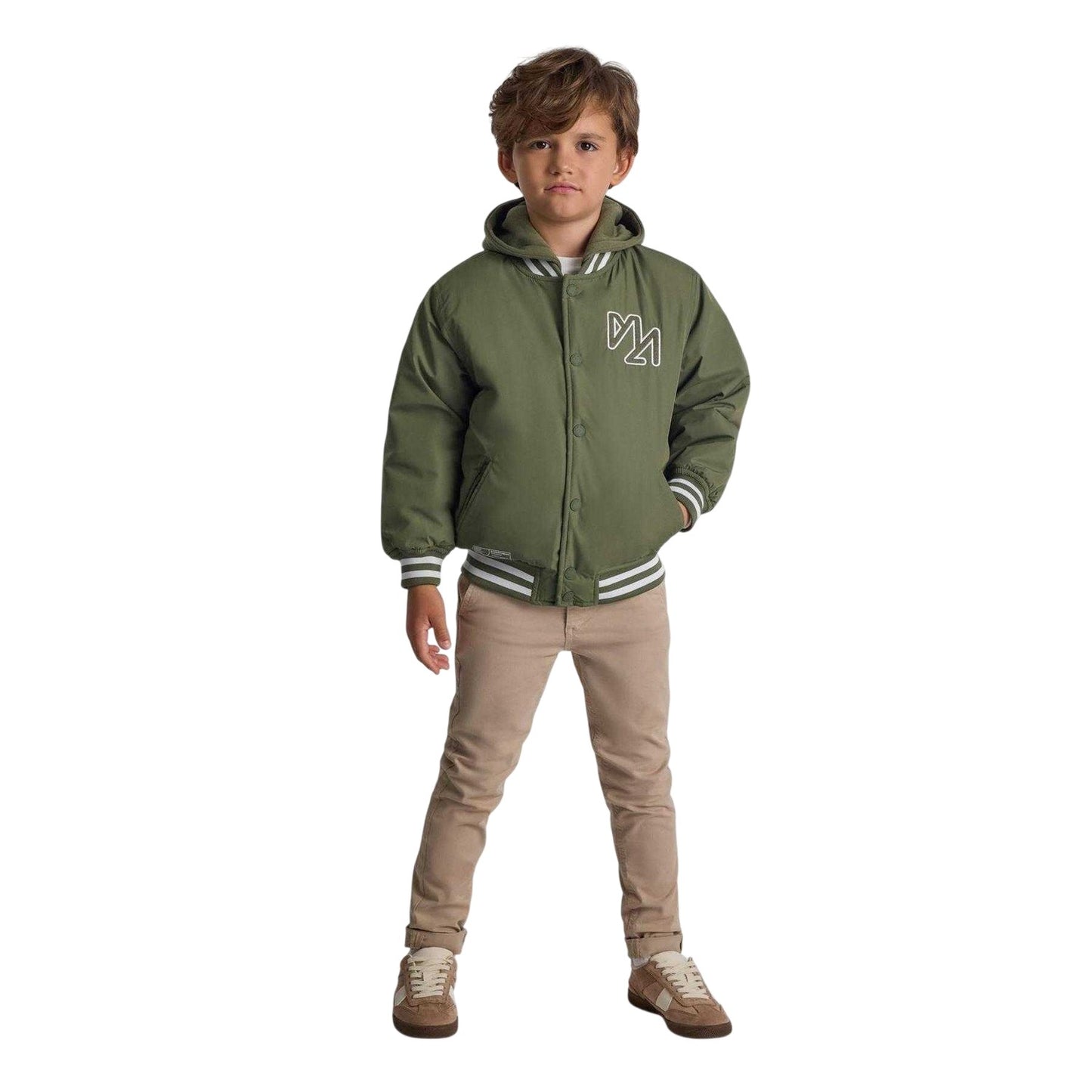 Khaki - Lifestyle - Minoti Boys Embroidered Baseball Varsity Jacket