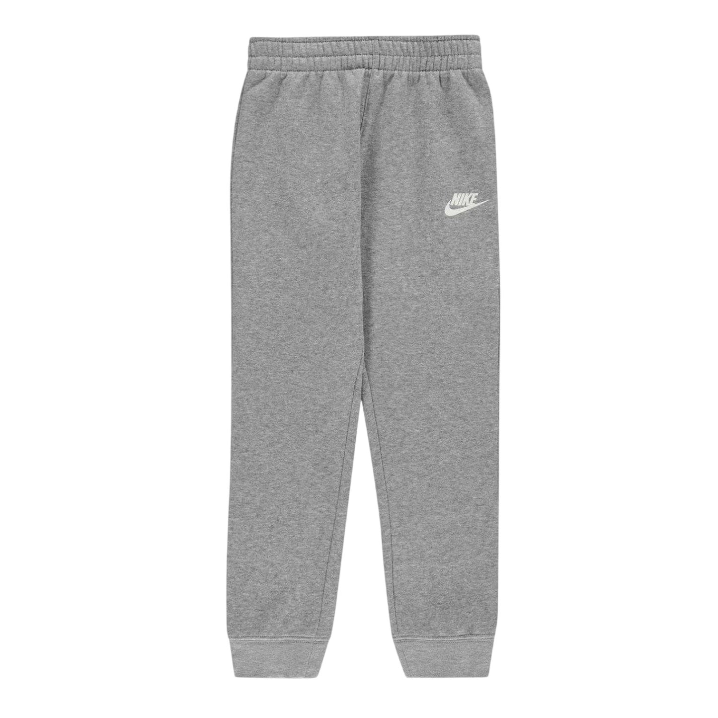 Grey - Side - Nike Boys Logo Fleece Long-Sleeved Tracksuit Set