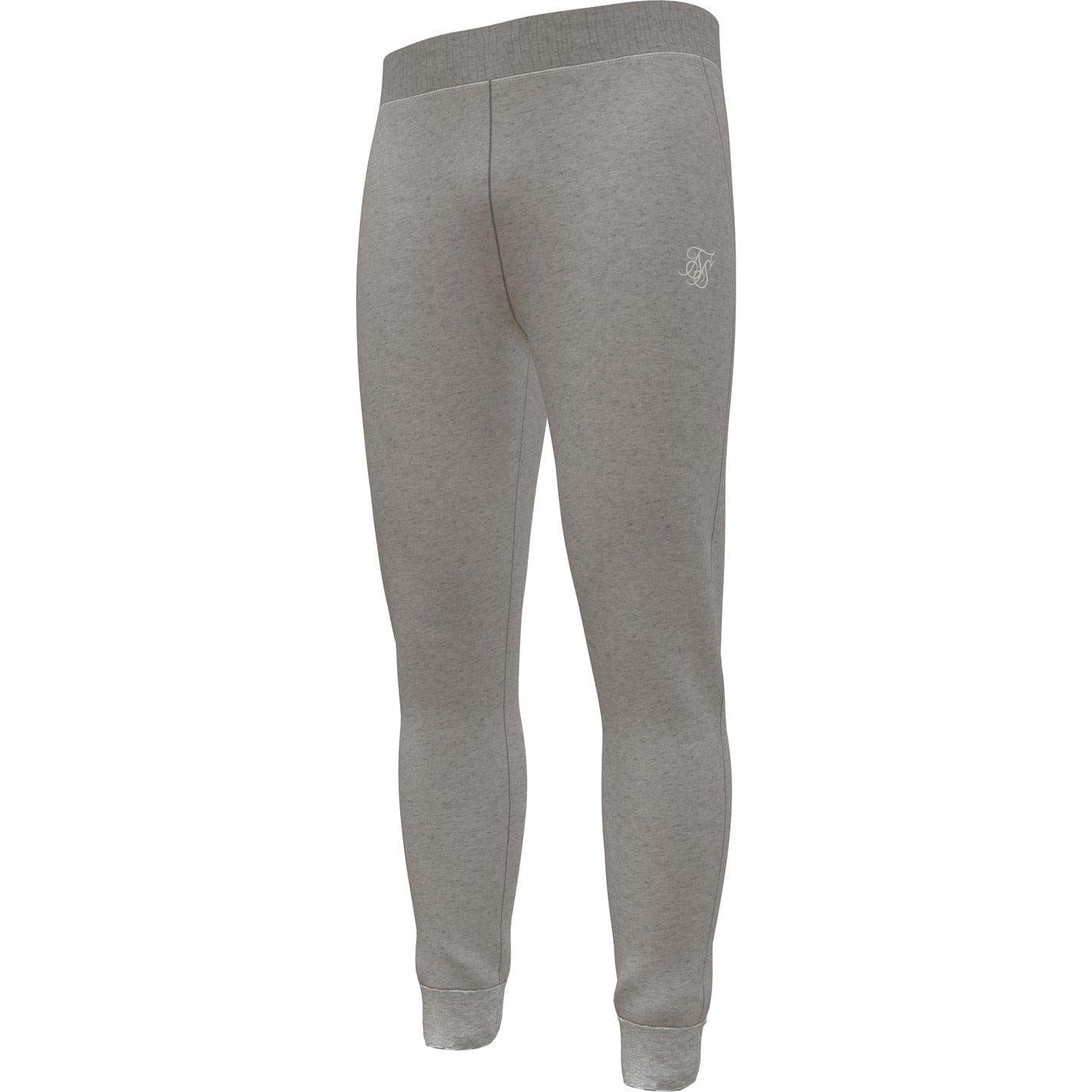 Grey Marl - Lifestyle - SikSilk Mens Fleece Joggers