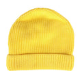 Yellow-Black - Back - Off White Childrens-Kids Arrow Beanie