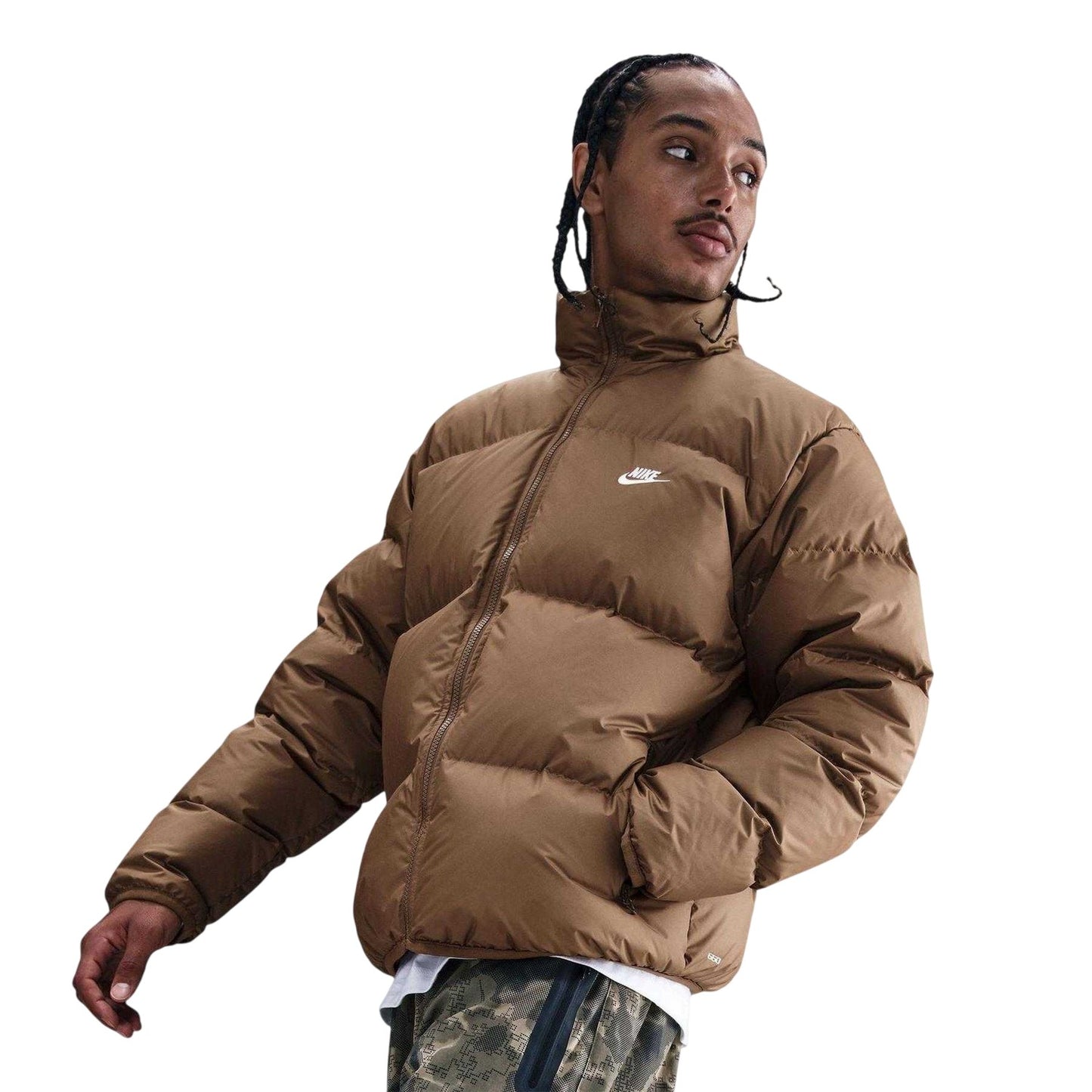 Mosswood brown - Lifestyle - Nike Mens Therma Fit Puffer Jacket