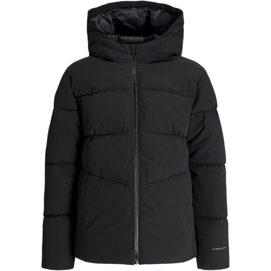 Black - Front - Jack And Jones Childrens-Kids Global Puffer Jacket