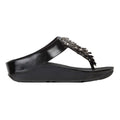 Black - Side - Fit Flop Womens-Ladies Rumba Ombre Toe Post Sandals