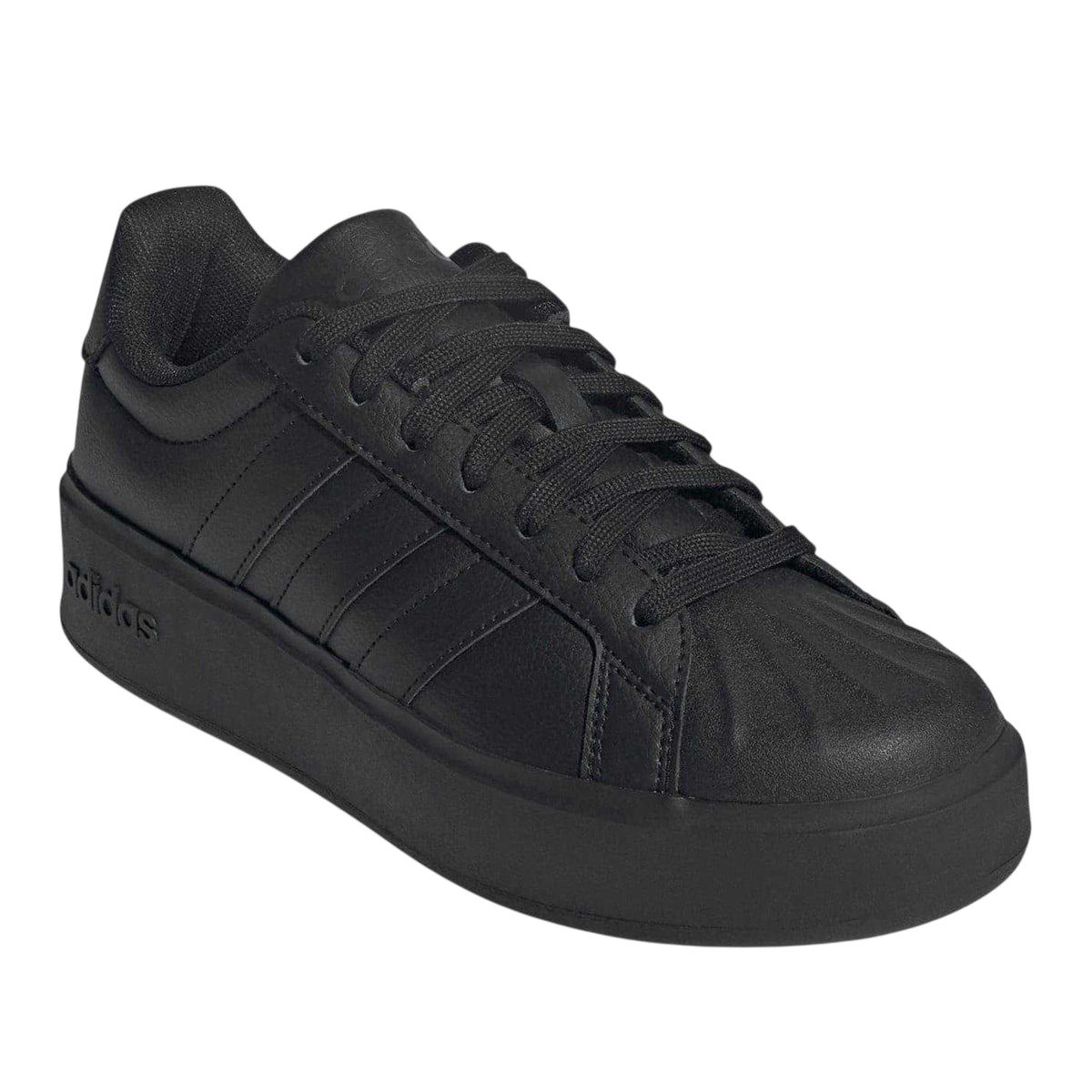 Triple Black - Lifestyle - Adidas Womens-Ladies Streetalk Bold Trainers