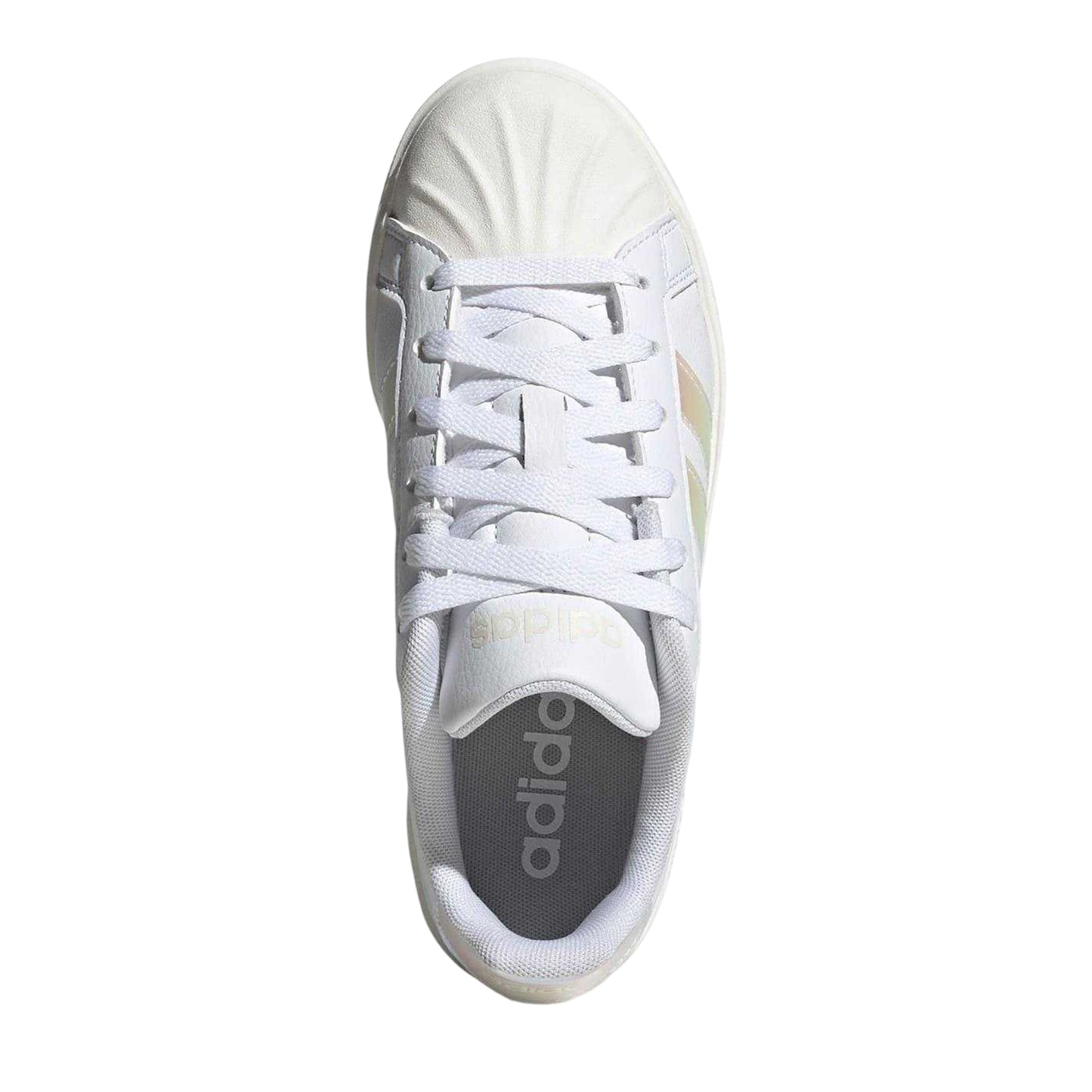 White - Lifestyle - Adidas Childrens-Kids Streetalk Iridescent Low Trainers