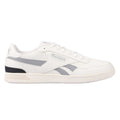 White-Grey - Side - Reebok Unisex Adult Advance Leather Court Trainers