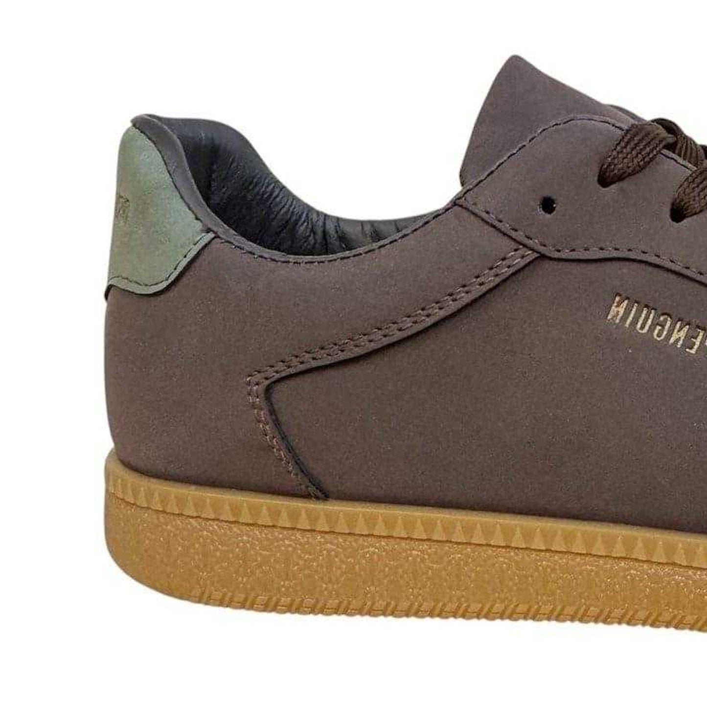 Chocolate - Side - Original Penguin Mens Salsa Trainers