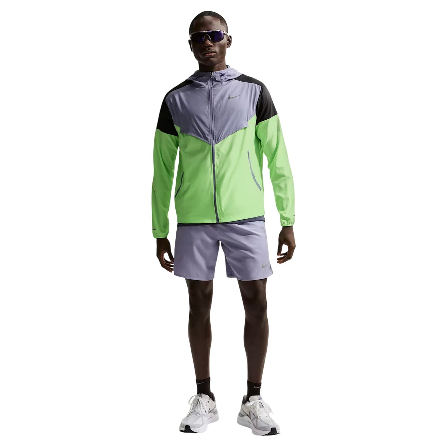 Purple-Black-Lime - Lifestyle - Nike Mens Lightweight Windrunner Jacket