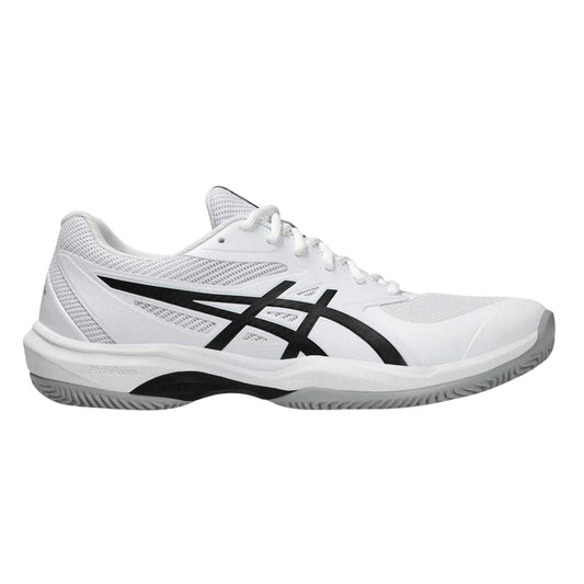 White-Black - Front - Asics Mens FF Clay-OC Tennis Shoes