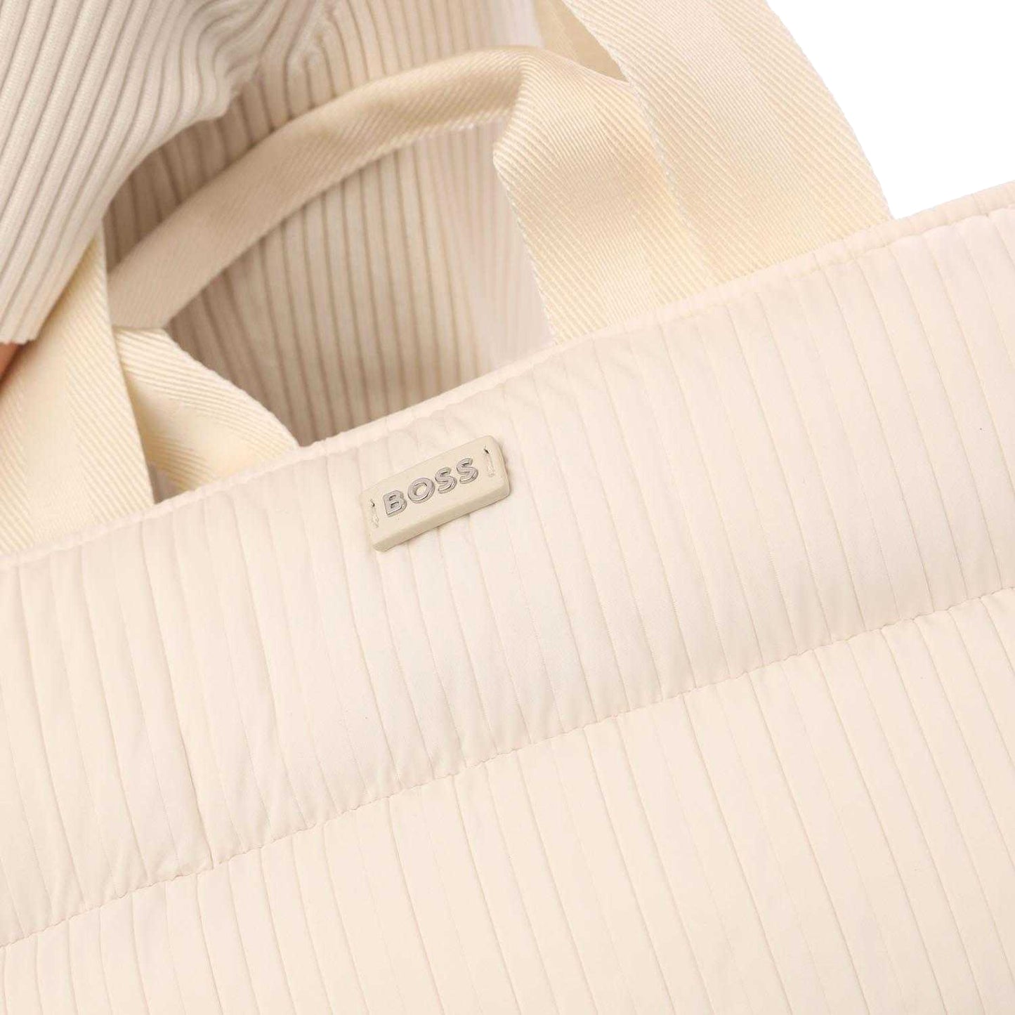 White - Lifestyle - Hugo Boss Deva Quilted Tote Bag