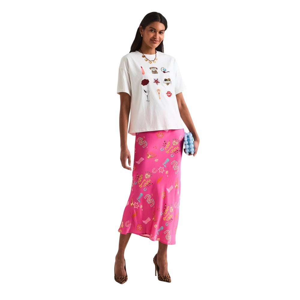 Pink - Lifestyle - Never Fully Dressed Womens-Ladies Dorris Maxi Skirt