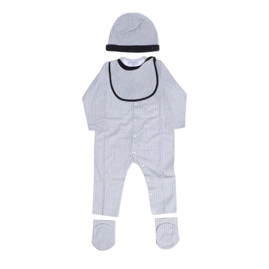 Blue - Front - Emporio Armani Baby EA7 Romper Set