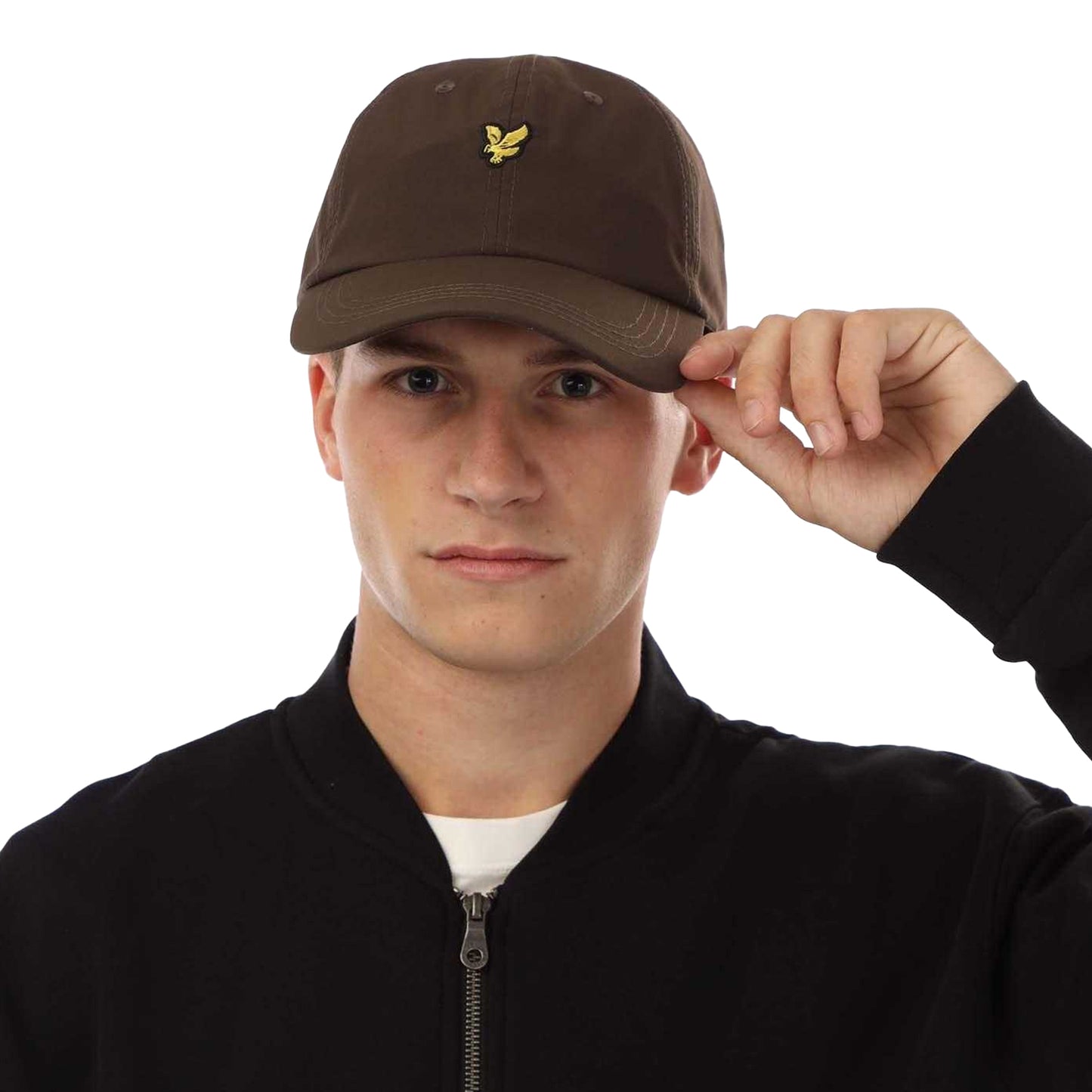 Olive - Side - Lyle & Scott Ripstop Baseball Cap