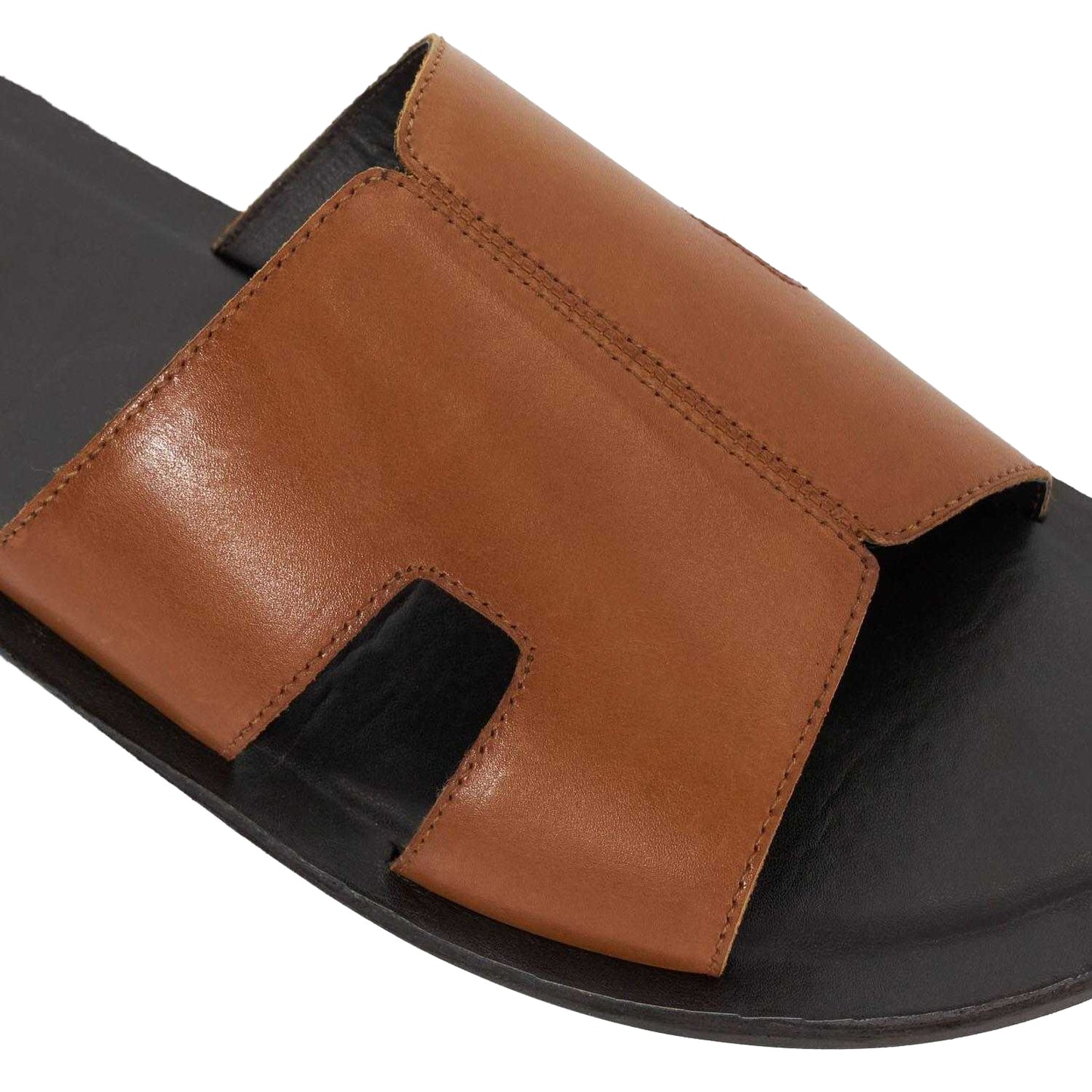 Tan - Pack Shot - Dune London Womens-Ladies Ibes Leather Mule Sandals