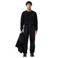 Black - Lifestyle - Lacoste Mens Logo Crew Neck Sweatshirt
