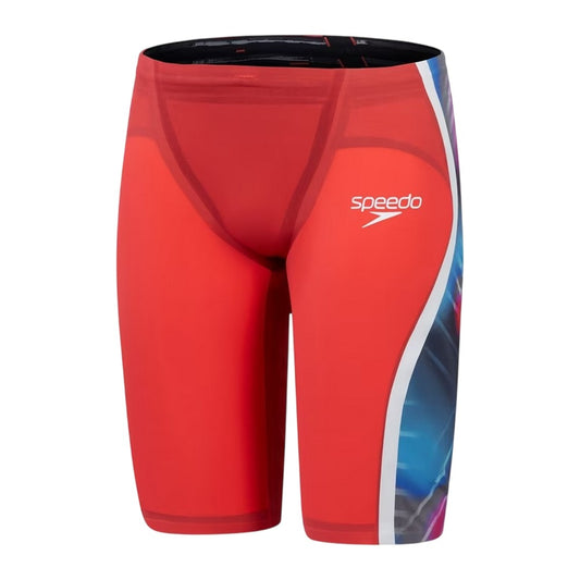 Red-Blue - Front - Speedo Mens Intent 2 Abstract Jammer Shorts