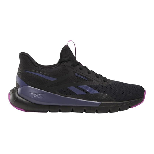 Black-Purple - Front - Reebok Mens Flex Trainers