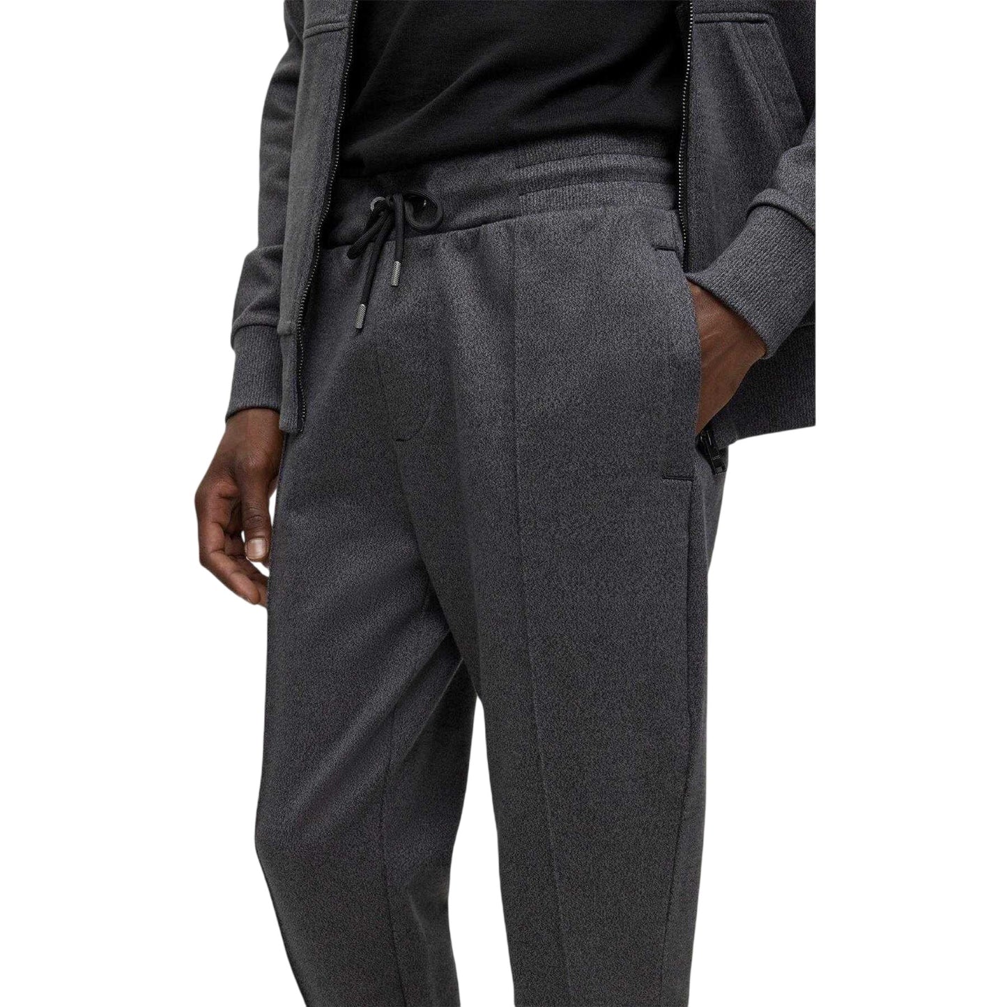 Black - Lifestyle - Boss Mens Lamont Fleece Joggers