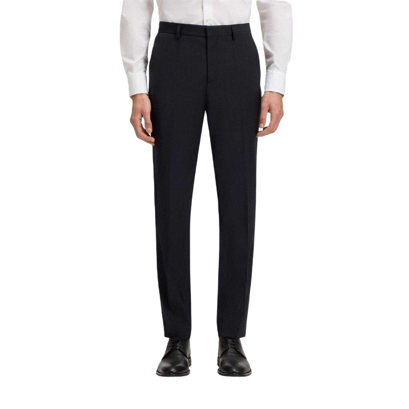 Dark Blue - Lifestyle - Boss Mens Genius Straight Leg Business Trousers