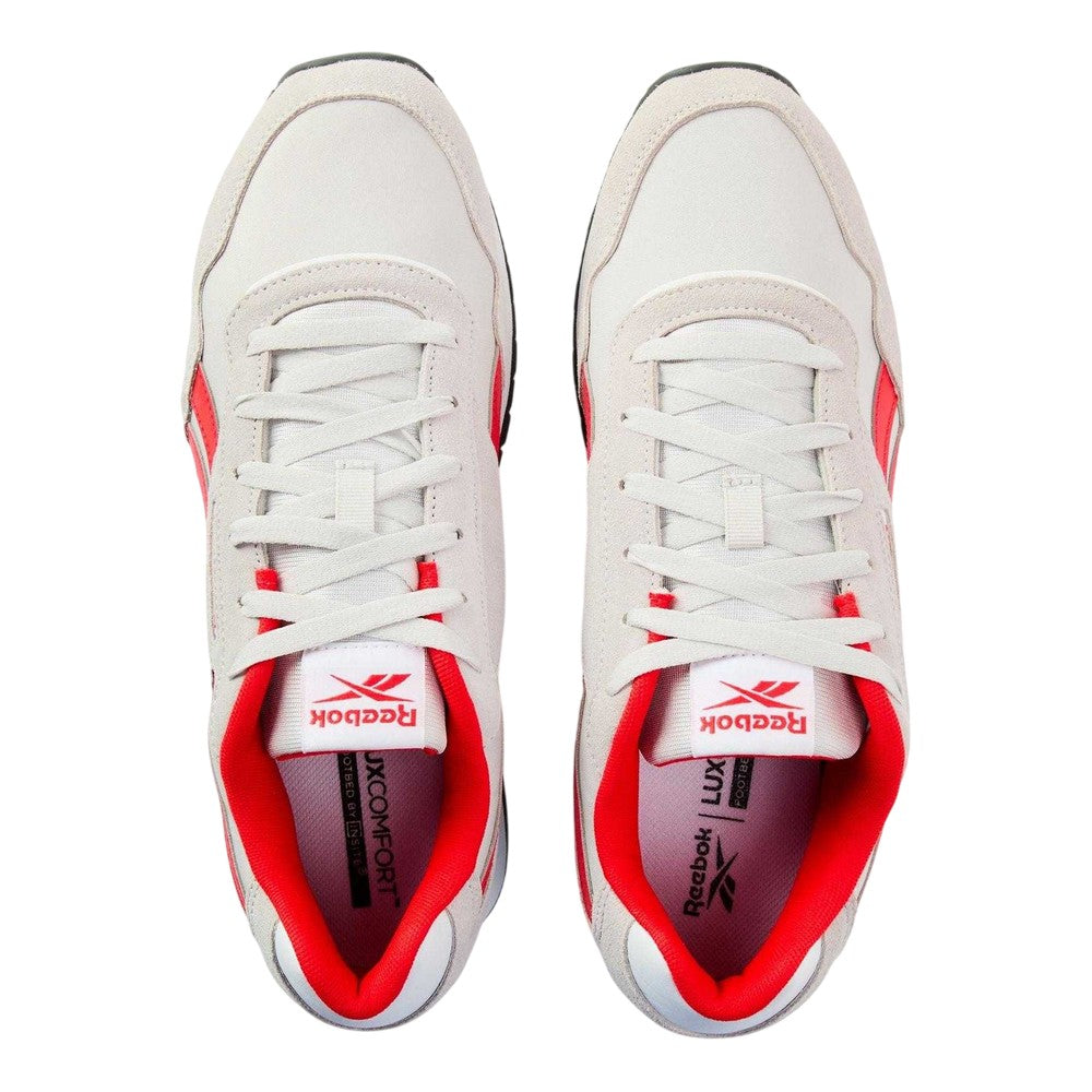 Mist Grey - Side - Reebok Mens Glide Leather Flat Trainers