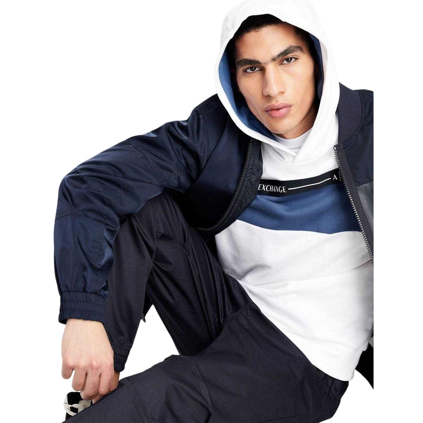 Navy - Pack Shot - Armani Exchange Mens Trousers