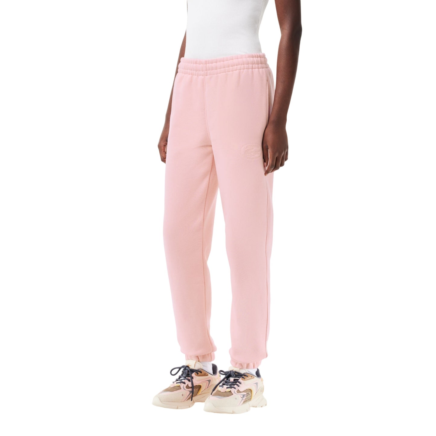 Pink - Lifestyle - Lacoste Womens-Ladies Plain Joggers