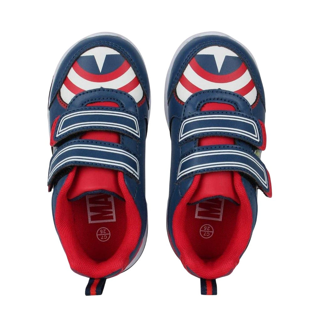 Multicoloured - Lifestyle - Avengers Baby Boys Captain America Light Up Trainers
