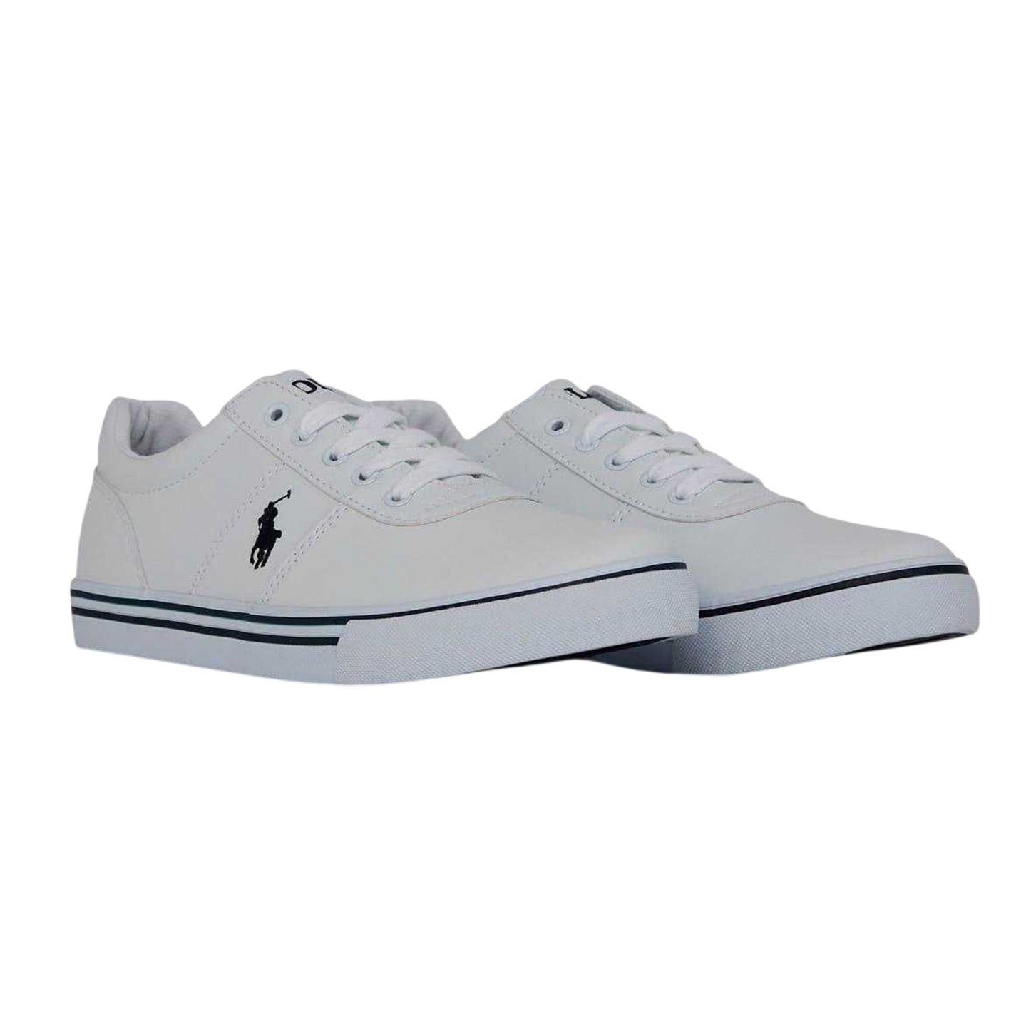 White-Navy - Lifestyle - Ralph Lauren Womens-Ladies Hanford III Leather Shoes
