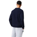 Navy - Back - Lacoste Mens Fleece Lounge Sweatshirt