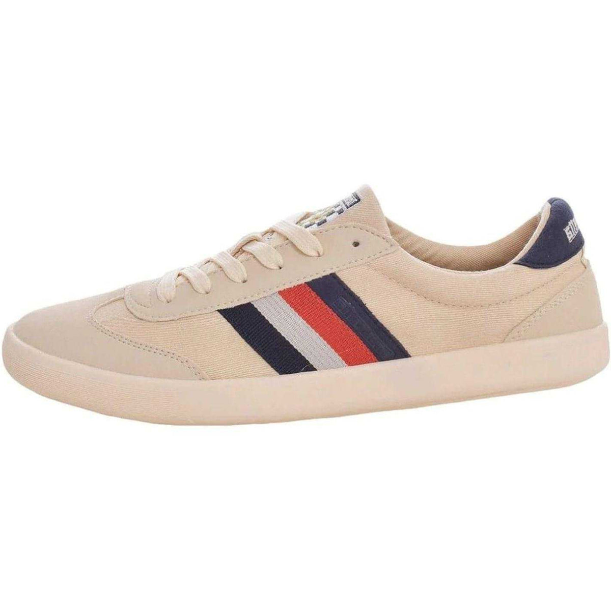 Off White-Beige - Lifestyle - Lambretta Mens Canvas Boat Shoes