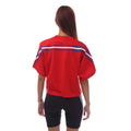Red - Back - Adidas Womens-Ladies Future Icons 3 Stripes T-Shirt