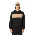 Black - Pack Shot - Lacoste Mens Colour Block Fleece Hoodie
