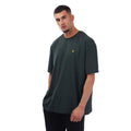 Teal - Front - Lyle & Scott Mens Plain Crew Neck T-Shirt