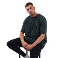 Teal - Lifestyle - Lyle & Scott Mens Plain Crew Neck T-Shirt